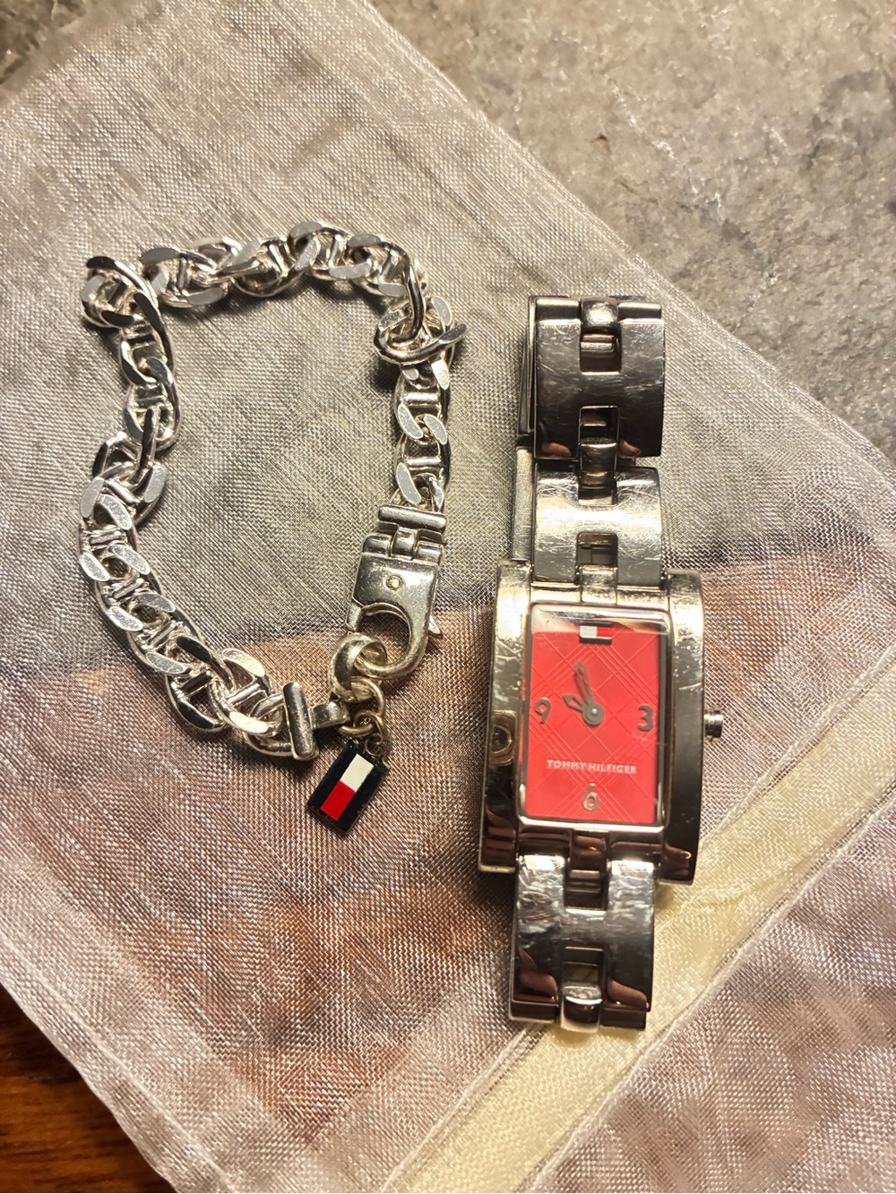 Bundle of Tommy Hilfiger watch and bracelet
